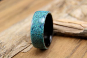 Macassar Ebony Turquoise Overlay